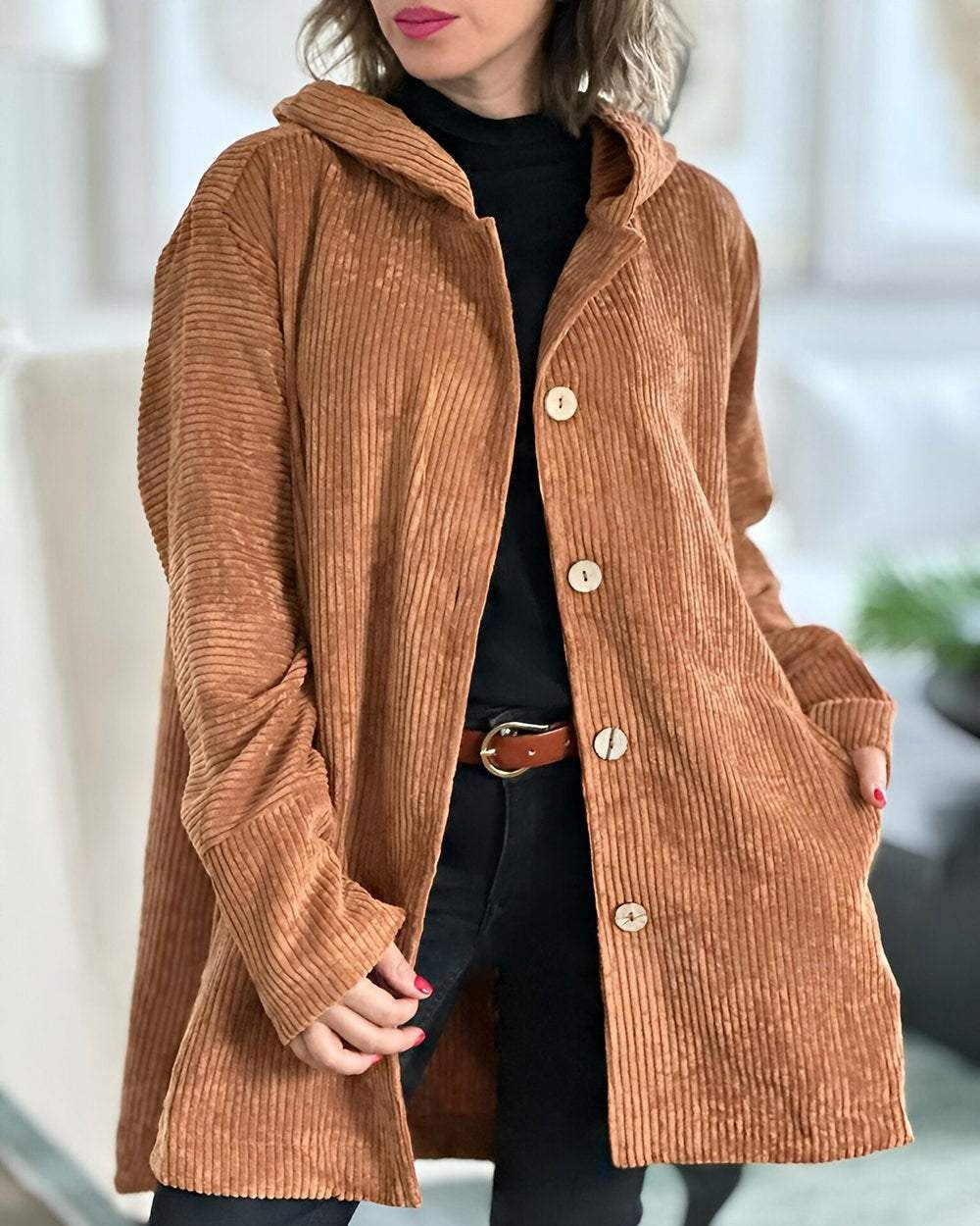 Vianora™ | Relaxed Fit Hooded Jacket