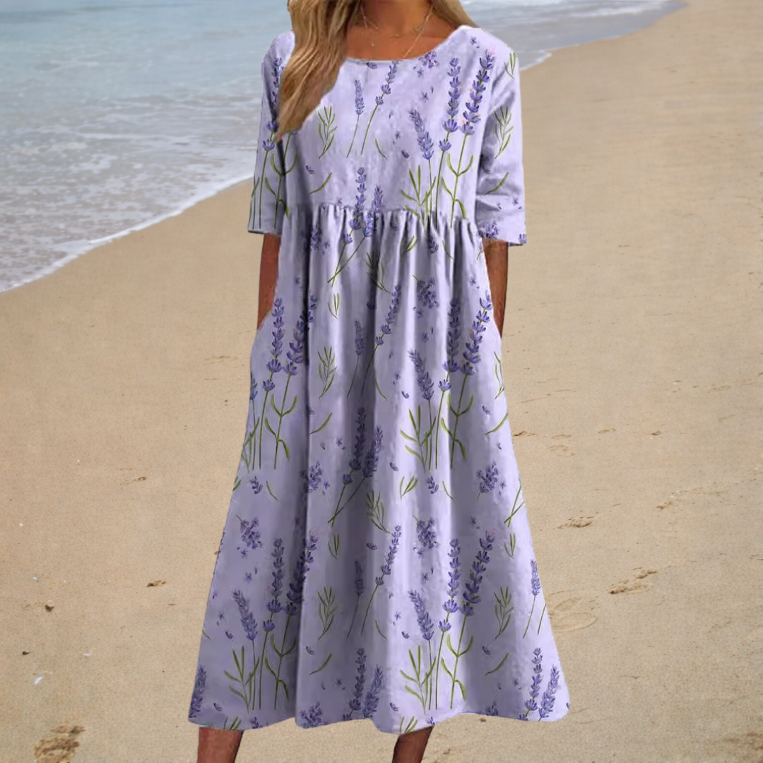 Chic and Comfortable Flowing Long Dress