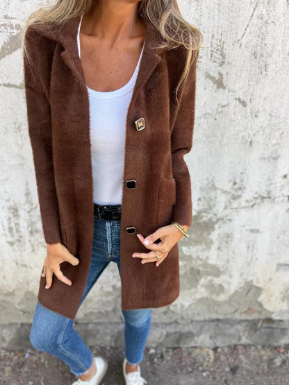 Veloria™ | Chunky Elegance Coat