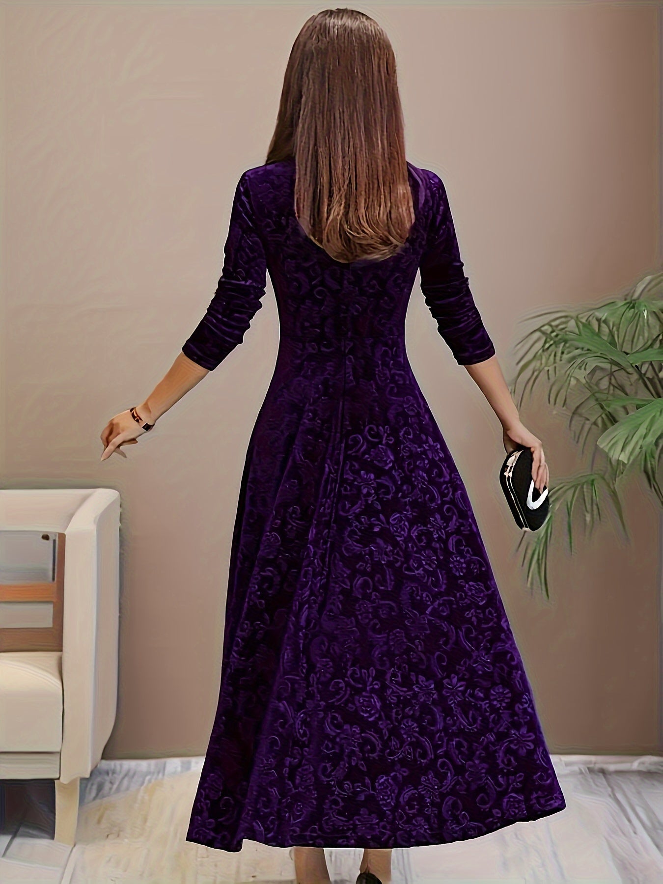 Robe en Velours Élegante Nicola™