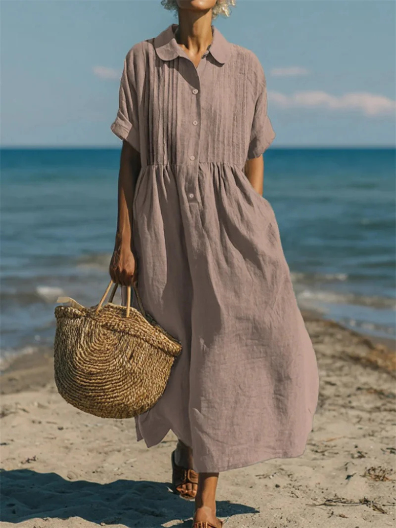 Maëlle™ | Button-Up Shirt Dress