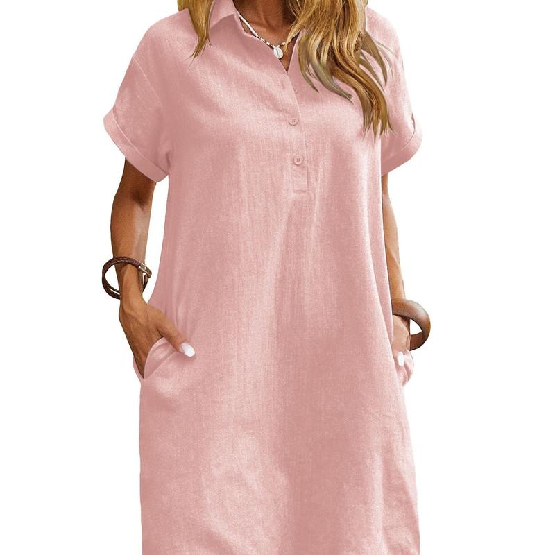 MAREN™ – Relaxed Short Sleeve Summer Dress