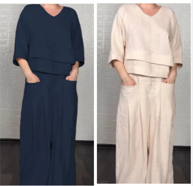 Noa | Ensemble Minimaliste Ample en Deux Pièces