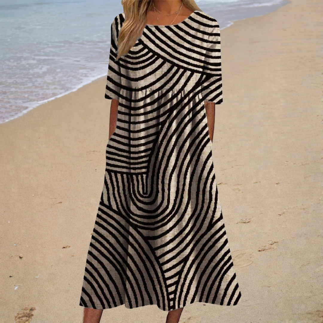Chic and Comfortable Flowing Long Dress