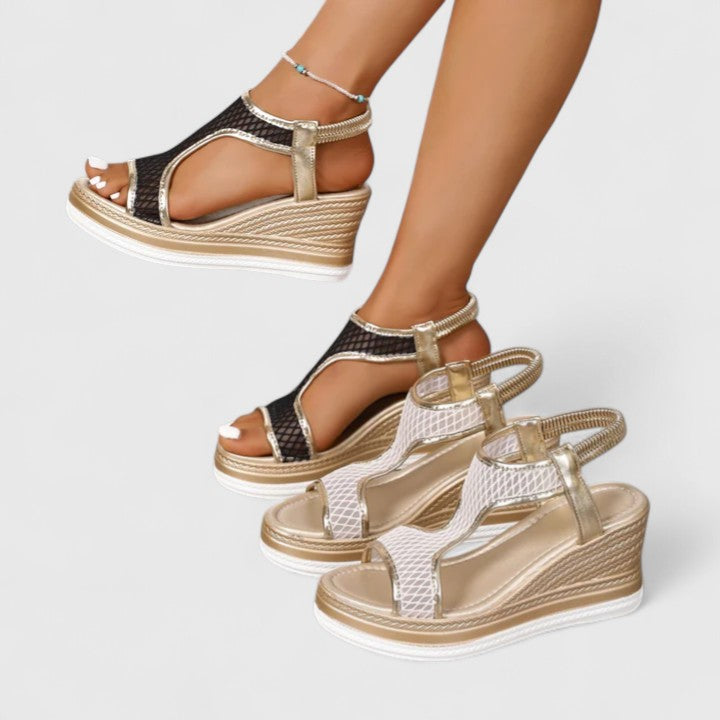Jessica | Sandales Orthopédiques à Talon Compensé