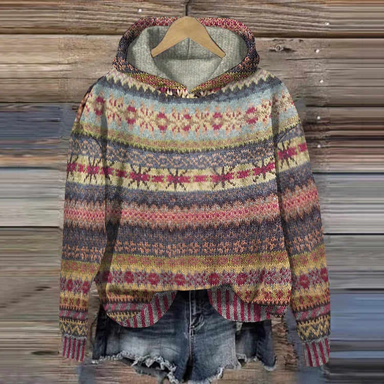 Rosavia™ | Ethnic Retro Sweater