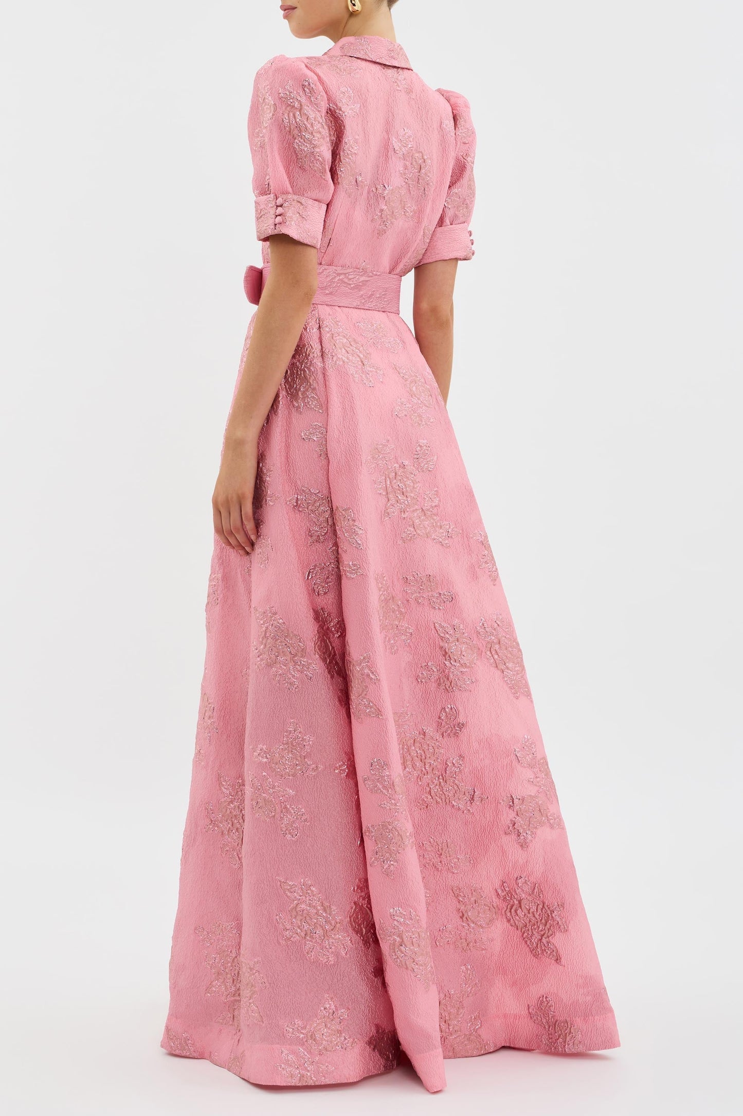 Aria | Robe avec Manches Bouffantes Courtes