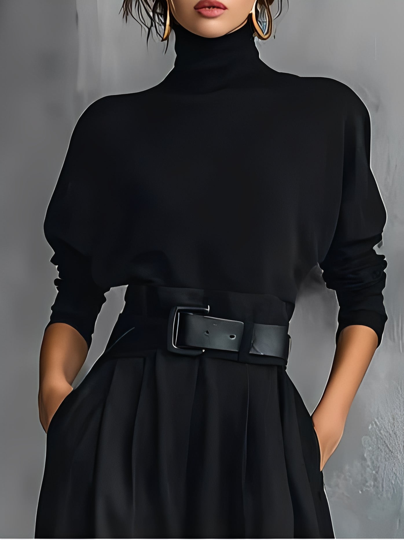 Carisse | Elegant Turtleneck Jumpsuit