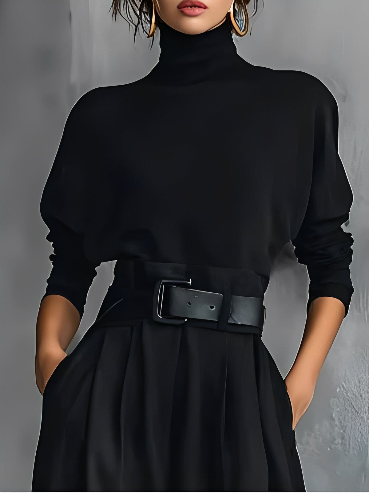 Carisse | Elegant Turtleneck Jumpsuit