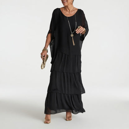 Charlotte™ — Flowing Maxi Dress with Bohemian Ruffles