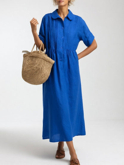 Isabelle™ | Robe chemise fluide estivale