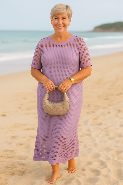 Celestia |  Two-Piece Boat Neck Dress