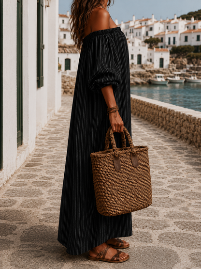 Kallista – Robe Maxi Fluide Pregonda Méditerranéenne