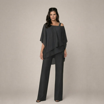 Clara | Ensemble Élégant avec Blouse à Niveaux