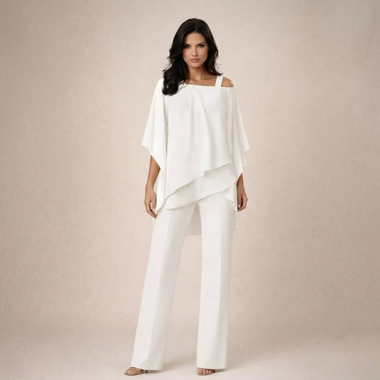 Clara | Ensemble Élégant avec Blouse à Niveaux