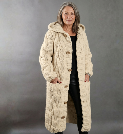 KARINA - MANTEAU ÉLÉGANT ET COSY AVEC COUVERTURE DU VENTRE