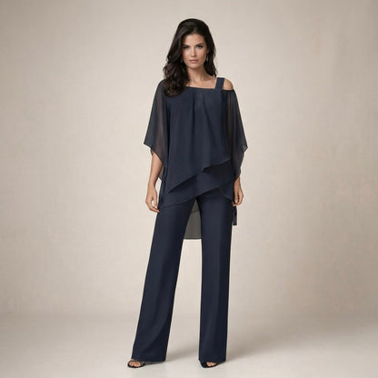 Clara | Ensemble Élégant avec Blouse à Niveaux