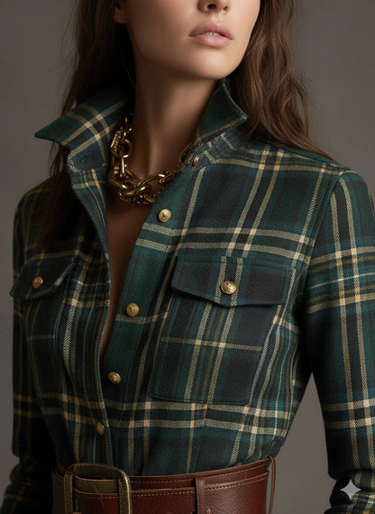 Riley™ | Sharp Elegance Shirt Dress