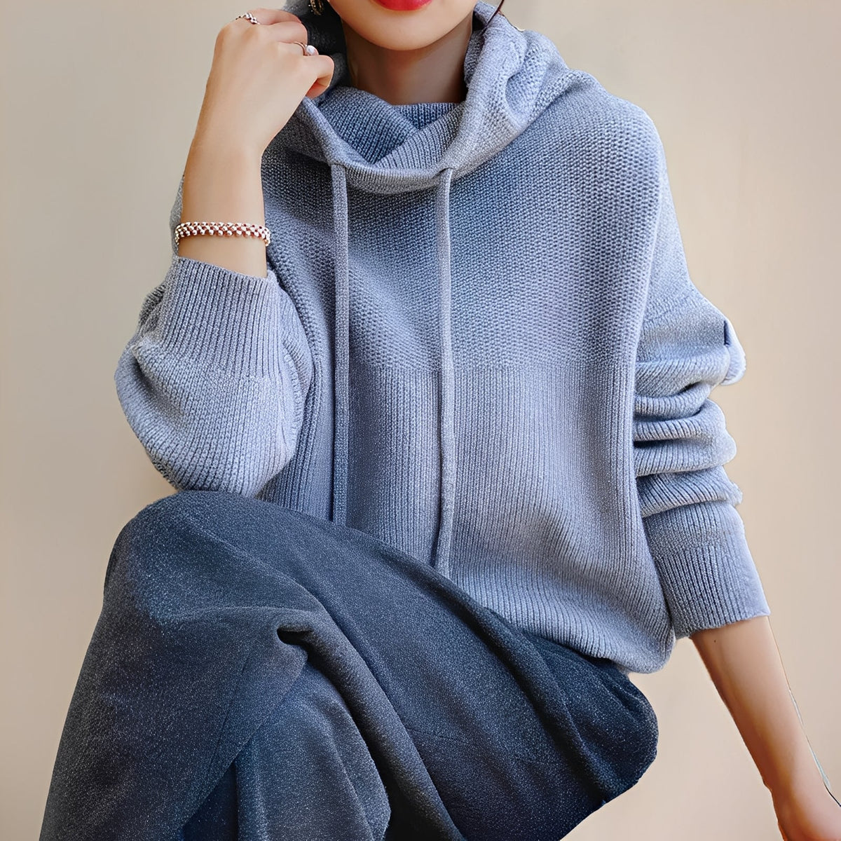 Thea | Turtleneck Hoodie