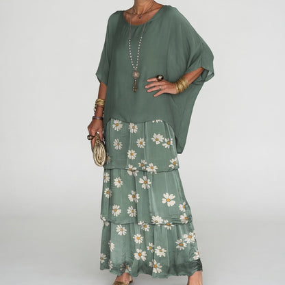 Charlotte™ — Flowing Maxi Dress with Bohemian Ruffles