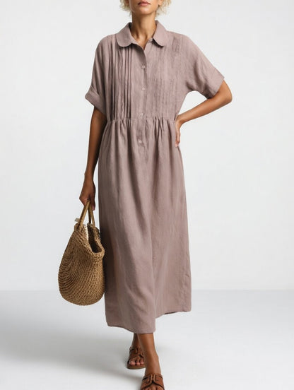 Isabelle™ | Robe chemise fluide estivale