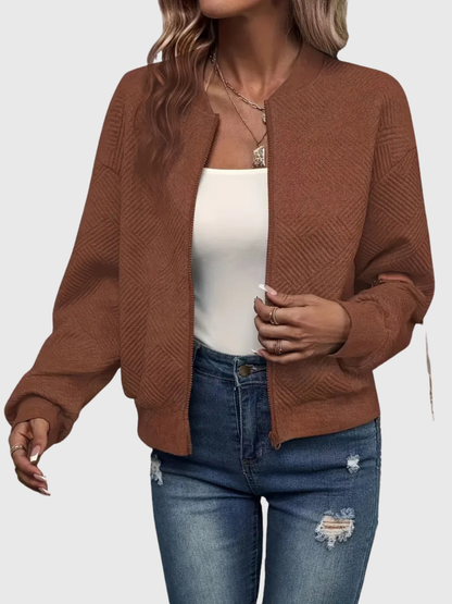 Laurie | Textured Zip Jacket