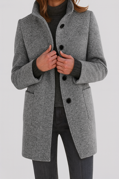 Ava | High Collar Coat