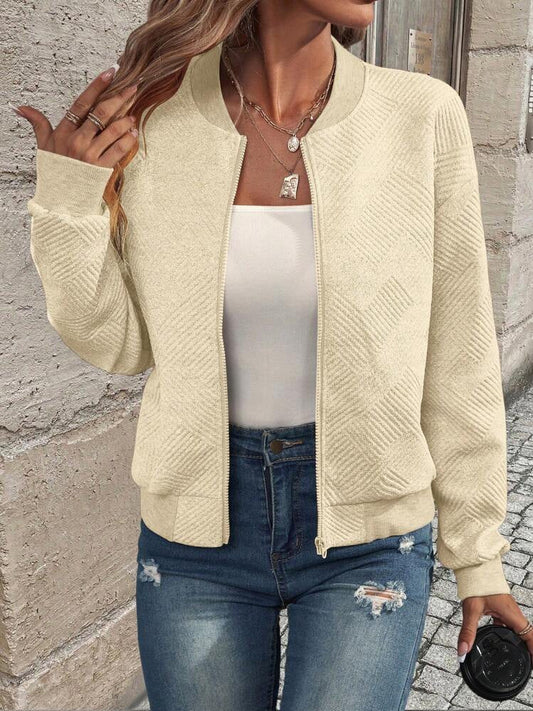 Althea™ | Structured Zip-Up Bomber Jacket