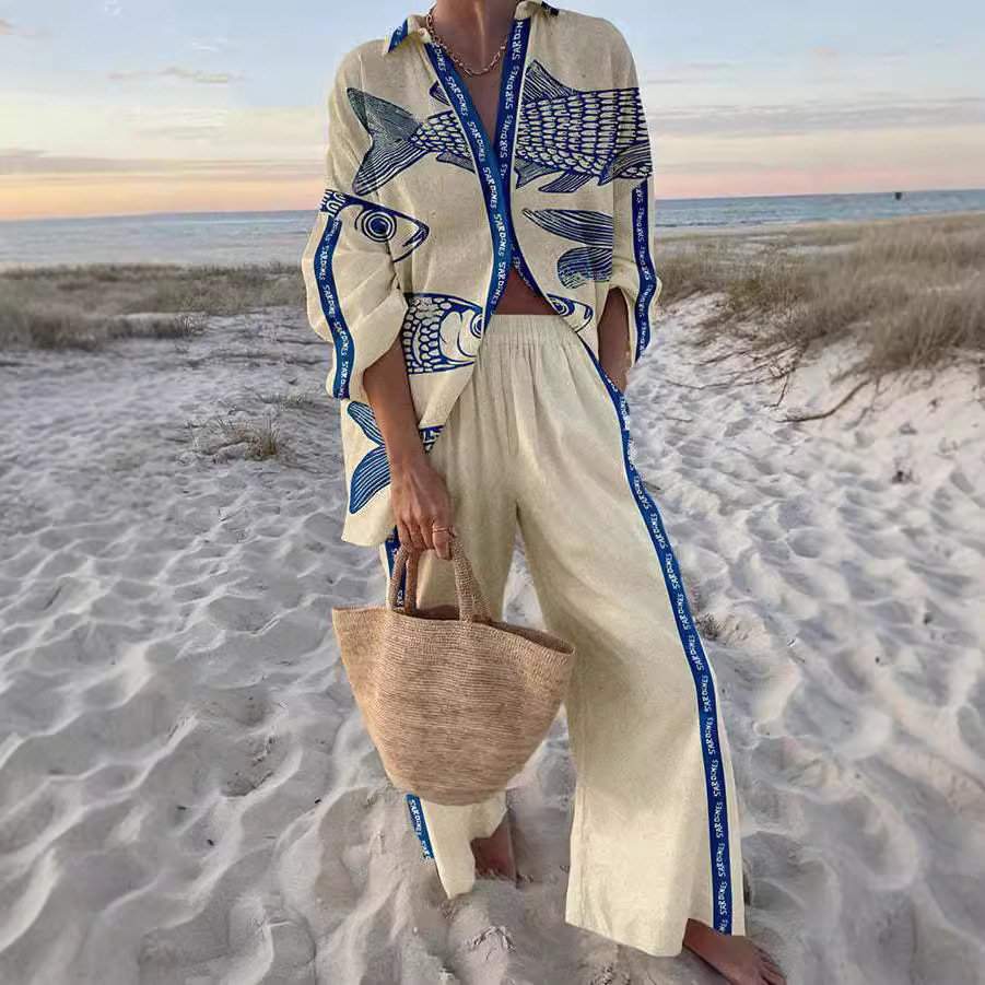 Leila™ | Blue Horizon Linen Set