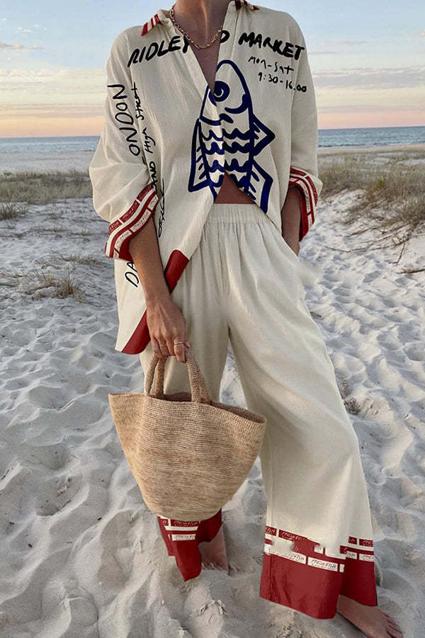 Selene™ | Breezy Fish Print Set