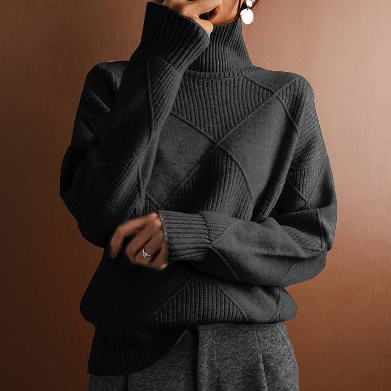 Evania™ | Casual Solid Color Knit Sweater