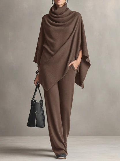 Claudia | Elegant Drape Two-Piece Set