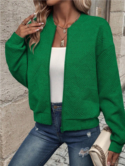 Althea™ | Structured Zip-Up Bomber Jacket