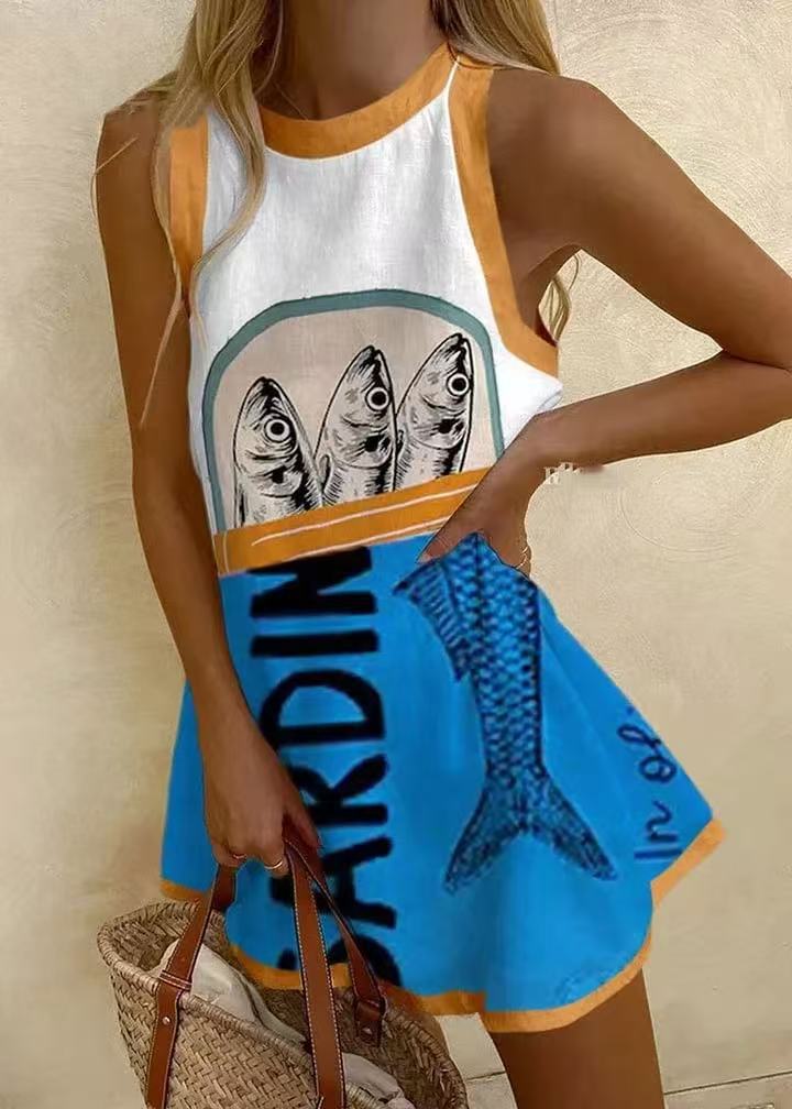 Alina™ | Coastal Breeze Mini Dress