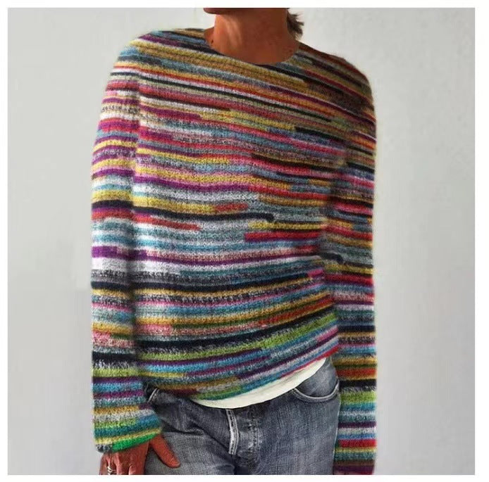 Nivora™ | Casual Patterned Knit Sweater