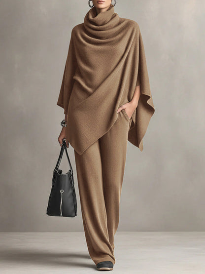 Claudia | Elegant Drape Two-Piece Set