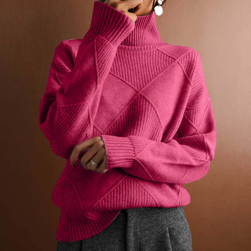 Evania™ | Casual Solid Color Knit Sweater