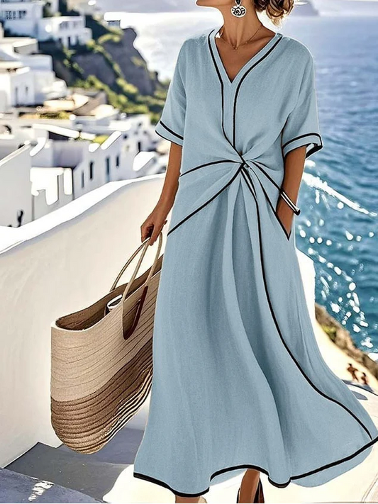 Diana™ | Flattering Wrap Flow Dress