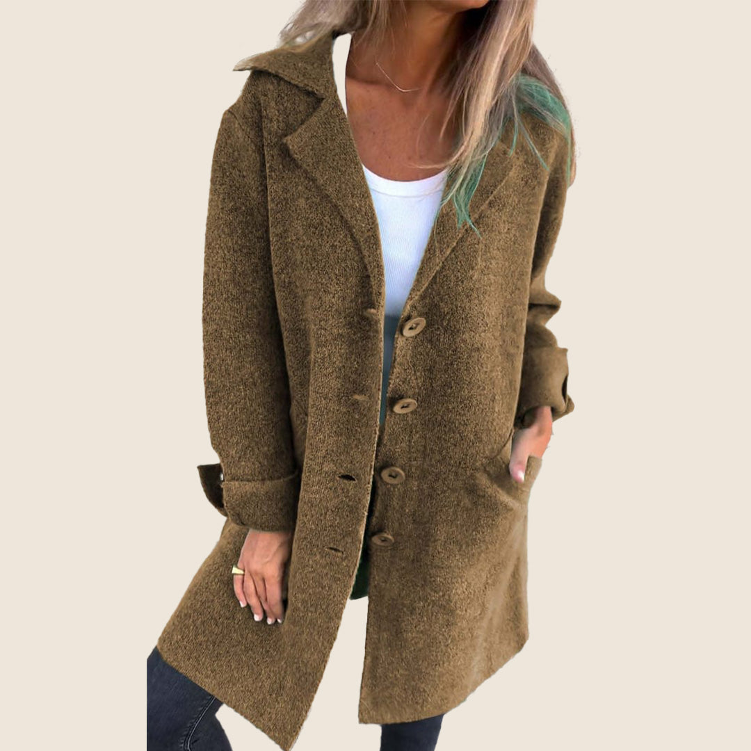 Solara™ | Soft Coat With Buttons