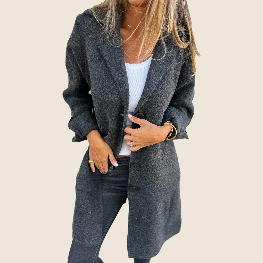 Solara™ | Soft Coat With Buttons