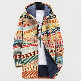 Beige & Orange Tribal Pattern