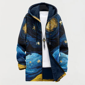 Navy & Beige Geometric