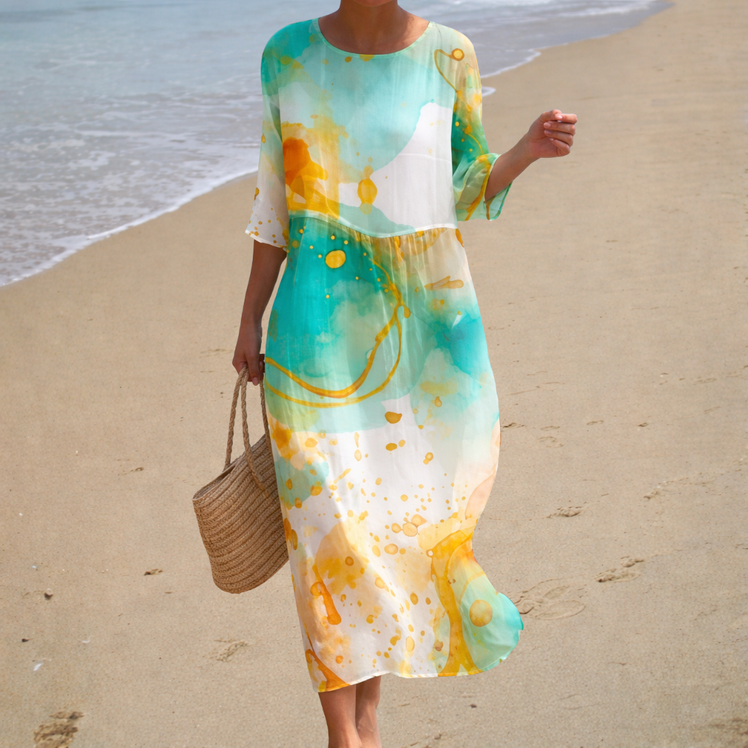 Chic and Comfortable Flowing Long Dress