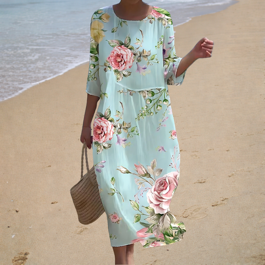 Chic and Comfortable Flowing Long Dress