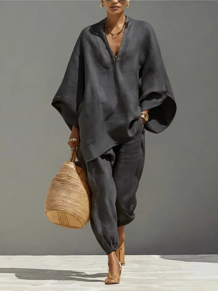 Silvia | Pantalons Casual Amples Rétro Simples pour Femme