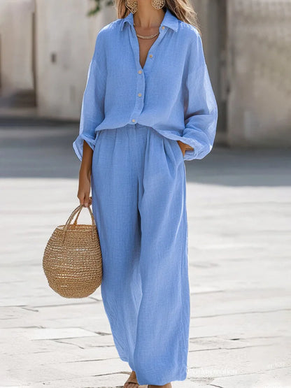 Giuseppe | Elegant Summer Cotton and Linen Outfit for Women