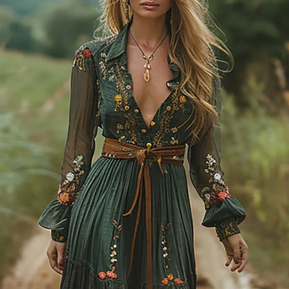 Amelia Auré | Boho Floral Maxi Dress