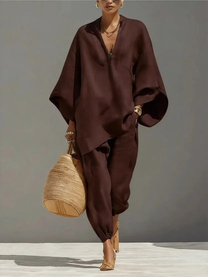 Silvia | Pantalons Casual Amples Rétro Simples pour Femme