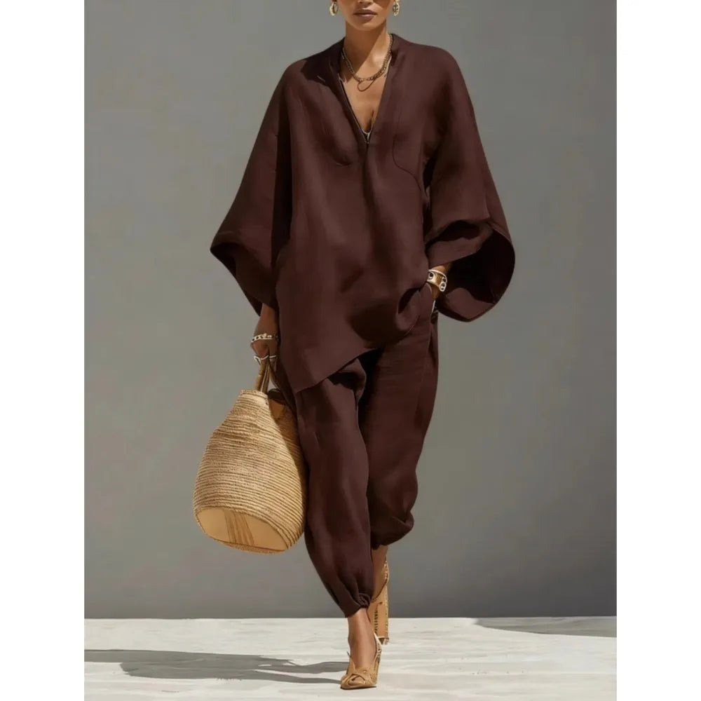 Silvia | Pantalons Casual Amples Rétro Simples pour Femme
