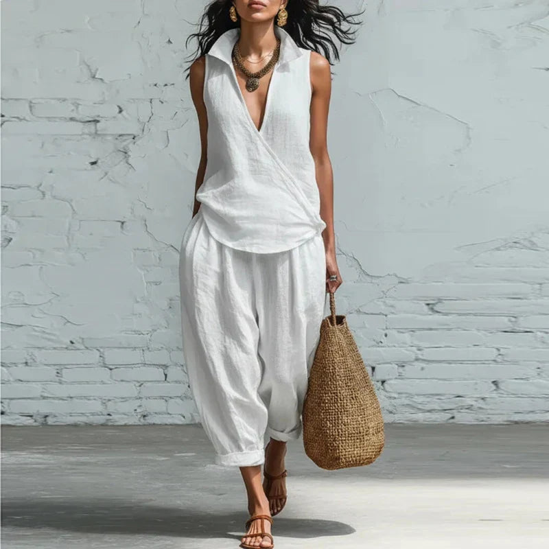 Veronica | Wide Leg Pants and Tank Top